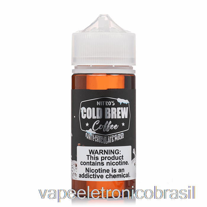 Vape Eletronico Chocolate Branco Mocha - Nitros Cold Brew - 100ml 6mg
